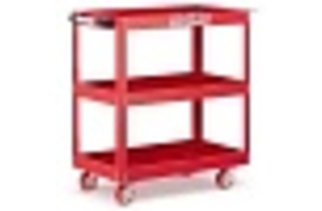 Werkplaatswagen met wielen - 3 schappen - 75×35×78 cm