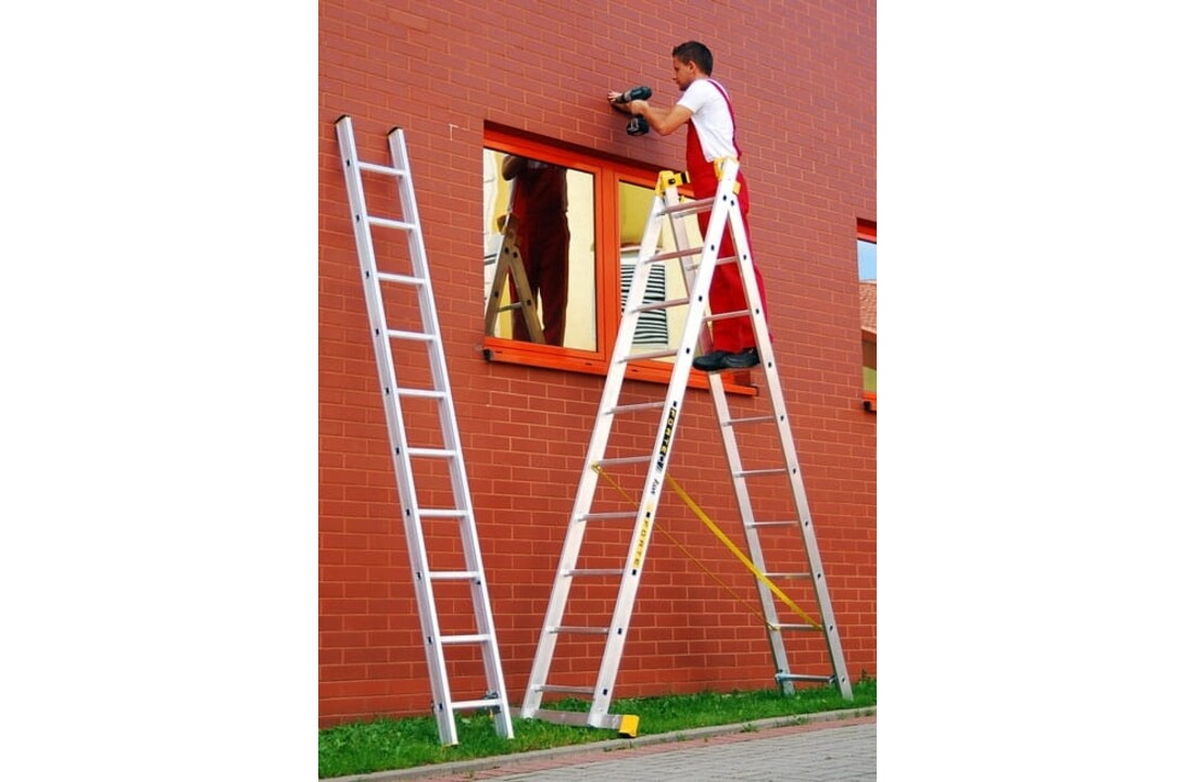 ALVE FORTE PROFI PLUS 3x10 Multifunctionele Aluminium Ladder