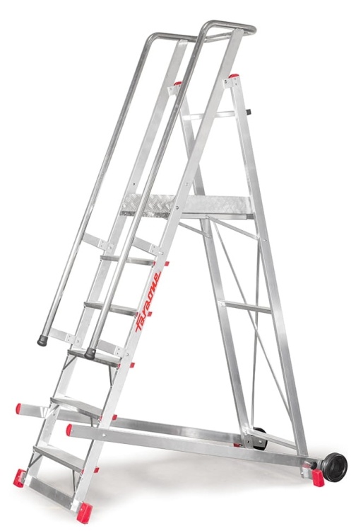 Faraone SM 250 Verrijdbare Magazijnladder - 3,90 m