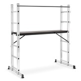 HIGHER Aluminium Steigerladder 3-in-1 Werkplatform 2x6