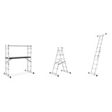 HIGHER Aluminium Steigerladder 3-in-1 Werkplatform 2x6