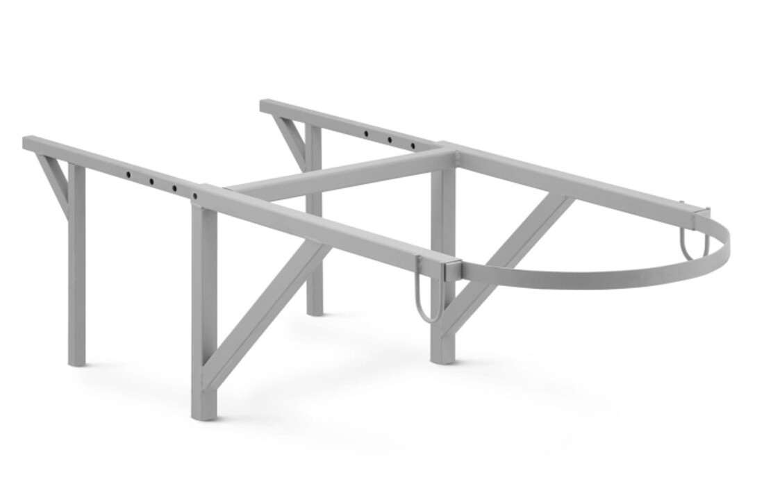 Stortkoker met draagconstructie - 20 m - Ø 60-41 cm - zwart