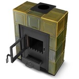 CV houtkachel met watermantel - 14 kW - SEVILLA - olijfgroen