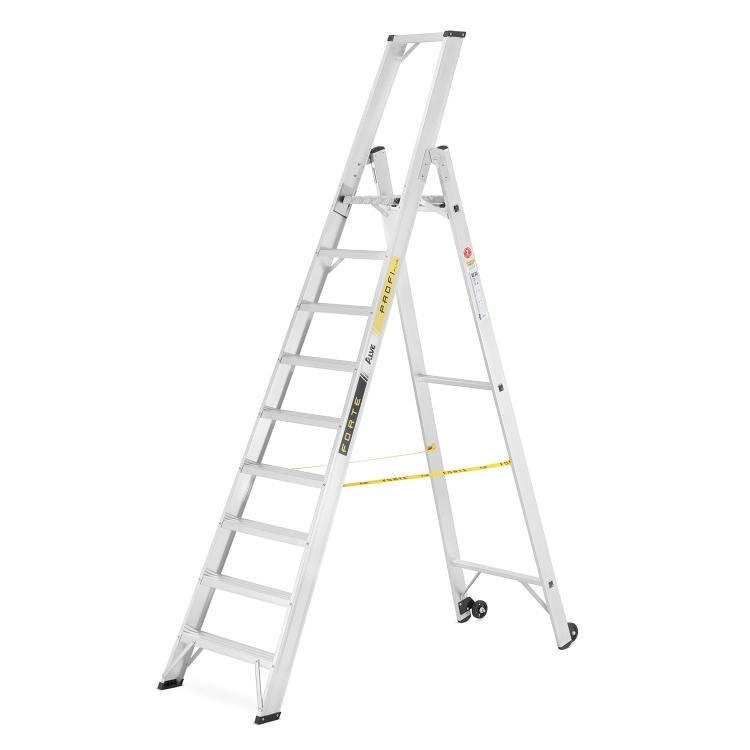 ALOSS montageladder 9309 – Werkhoogte 3,90 m – 1x9 treden