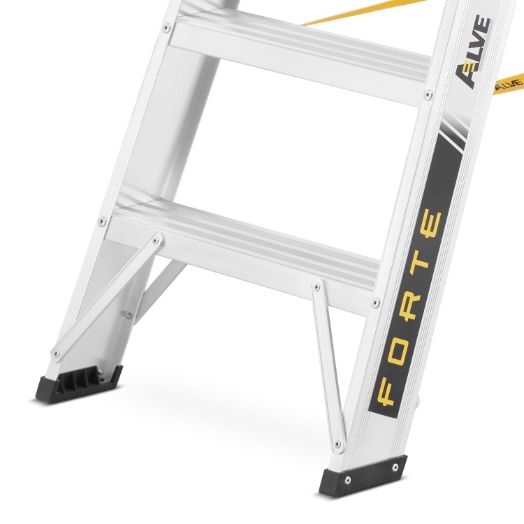 Magazijntrap - 9 treden + platform - 3,90 m - met wielen