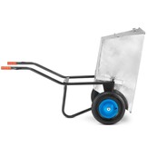 HIGHER Dubbelwielige Kruiwagen 250L / 420kg Verzinkt