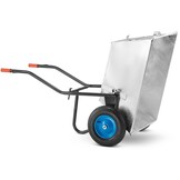 Kruiwagen 250L - met 2 wielen - verzinkt staal - tot 420 kg