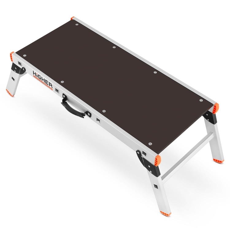Werkplatform 125x45 cm - aluminium - 2,36 m - max. 150 kg