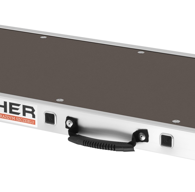 Werkplatform 125x45 cm - aluminium - 2,36 m - max. 150 kg