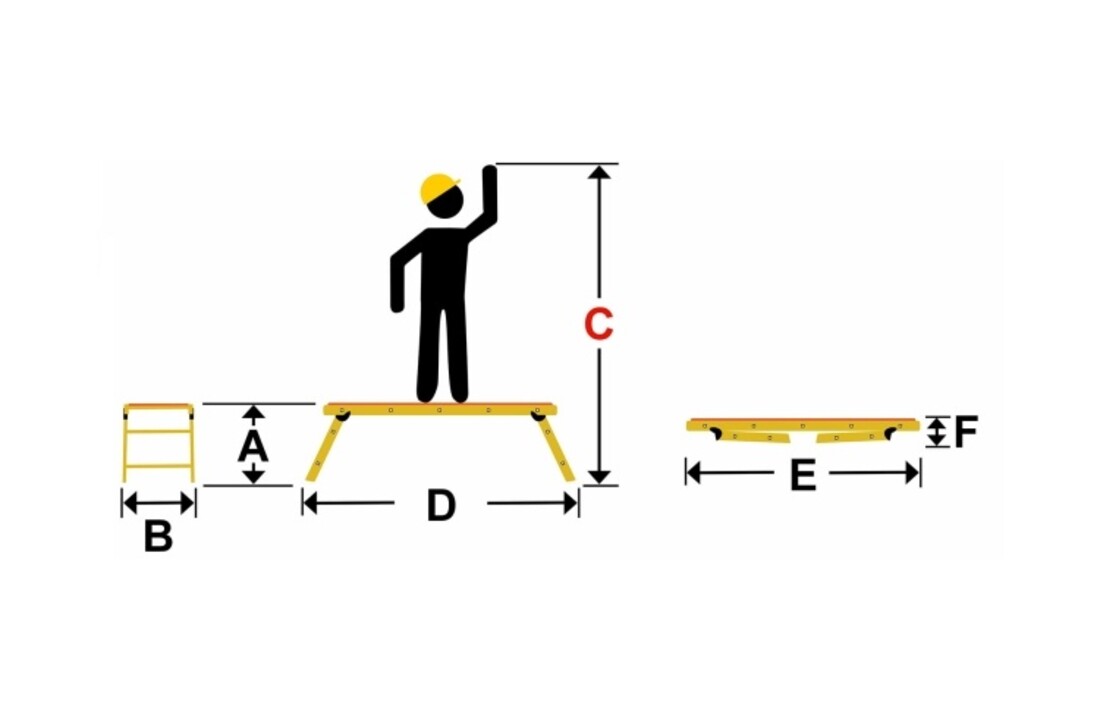 HIGHER Werkplatform Aluminium Opvouwbaar 2,36m