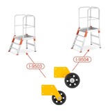 ALOSS®️ Wielen (2 stuks) voor Magazijnladders (Serie 95xx)