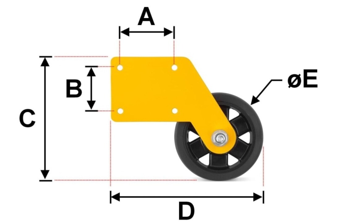 ALOSS®️ Wielen (2 stuks) voor Magazijnladders (Serie 95xx)