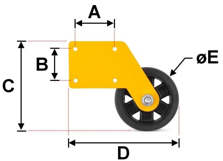 ALOSS®️ Wielen (2 stuks) voor Magazijnladders (Serie 95xx)