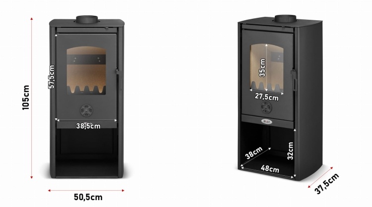 BLIST Polar Houtkachel Staal Loft 6,7 kW