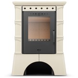 Tegelkachel houtkachel - 10kW - vrijstaand - ATOL - cappuccino