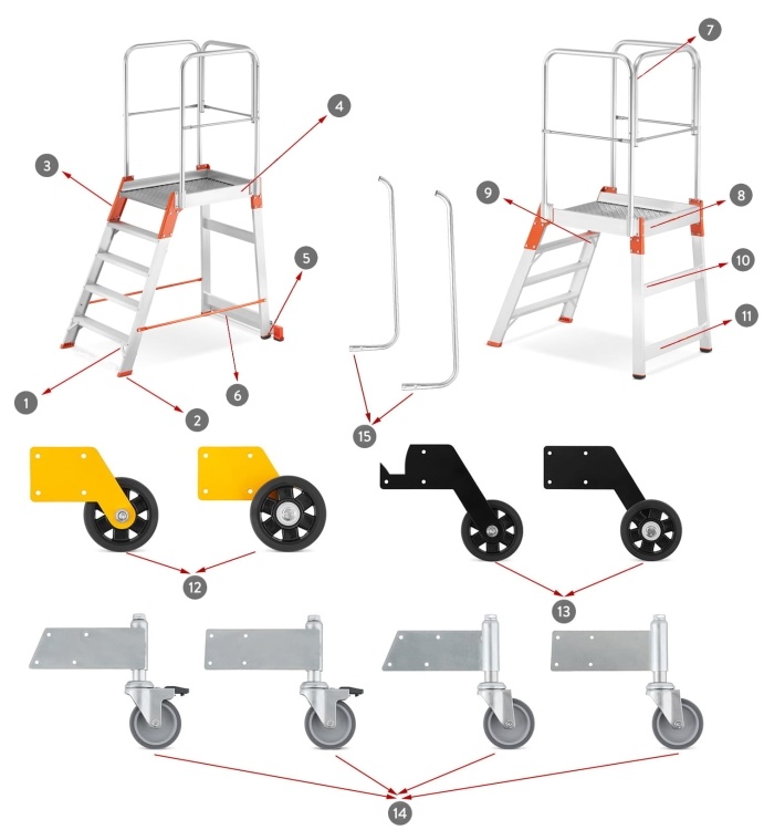ALOSS 9504 Werkplatform - Werkhoogte 2,87 m