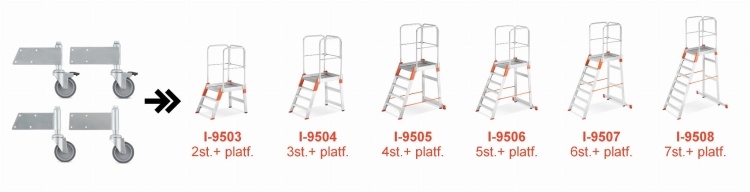 ALOSS 9504 Werkplatform - Werkhoogte 2,87 m
