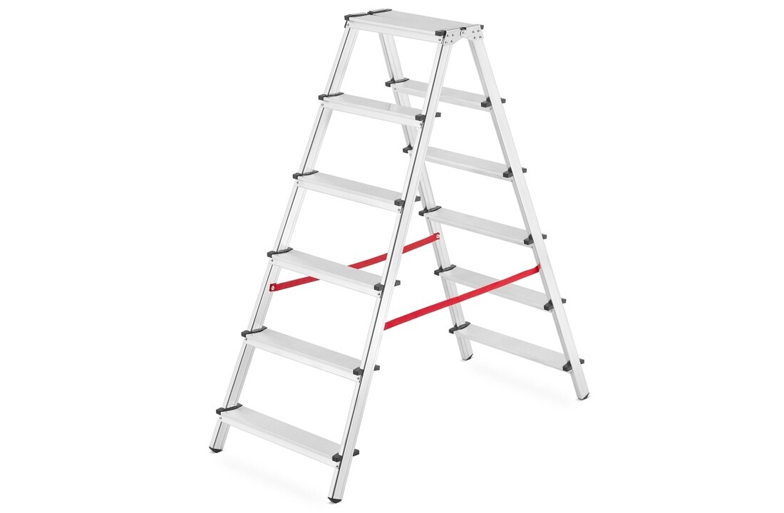 Dubbele Aluminium Ladder HIGHER 2x6 Treden - 3,30 m