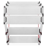 Huishoudtrap - 2x 6 treden - aluminium - 3,30 m werkhoogte