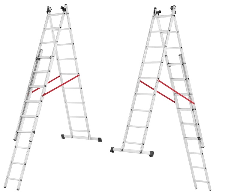 HIGHER 3x9 Aluminium Universele Ladder + GRATIS Haak