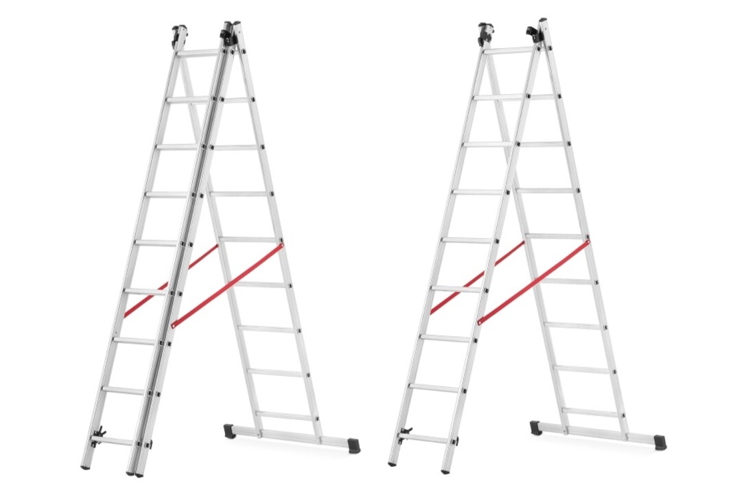 HIGHER 3x9 Aluminium Universele Ladder + GRATIS Haak