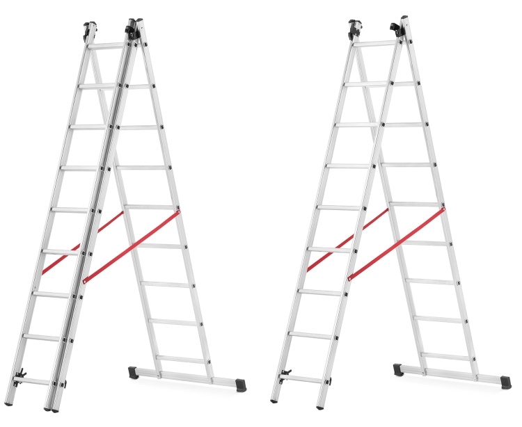 HIGHER 3x9 Aluminium Universele Ladder + GRATIS Haak