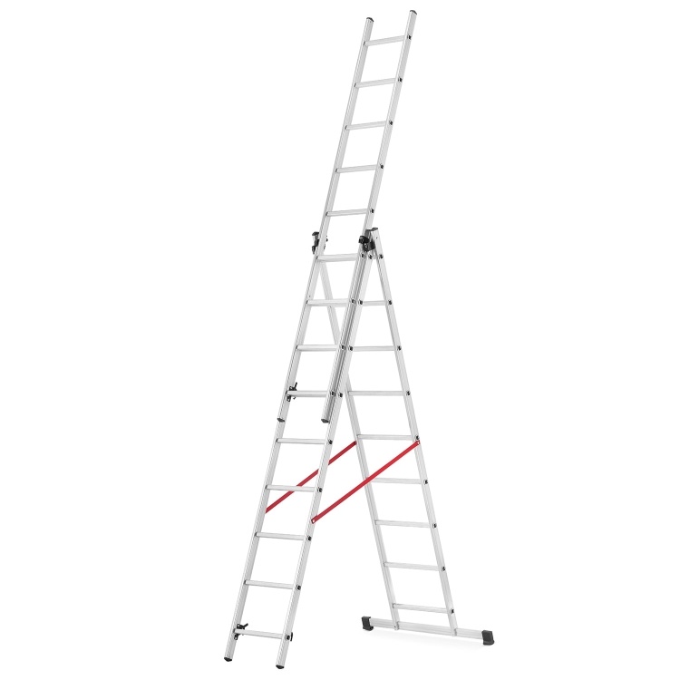 HIGHER 3x9 Aluminium Universele Ladder + GRATIS Haak