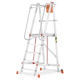 Magazijn bordestrap - 3,32 m werkhoogte - aluminium - HIGHER