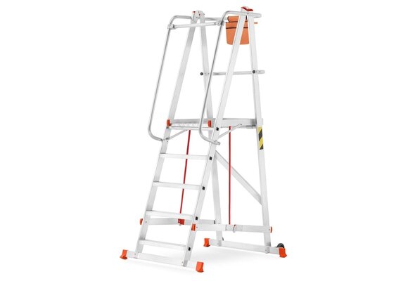 Magazijn bordestrap - 3,32 m werkhoogte - aluminium - HIGHER
