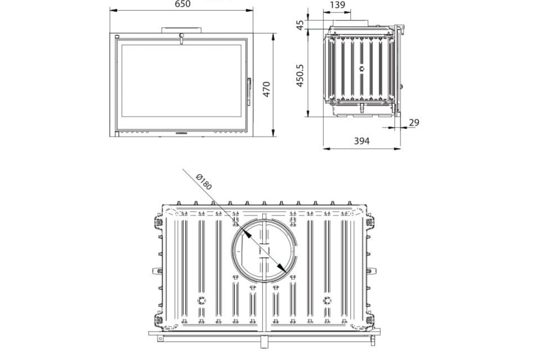 FERGUSS FGS LUX 18 Inzetkachel - 11,9 kW - EkoProjekt 2022