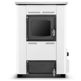 CV houtkachel met kookplaat - 25 kW - TEMY ES 25 - wit