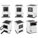 CV houtkachel met kookplaat - 25 kW - TEMY ES 25 - wit