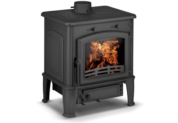 Houtkachel - 10,8 kW - gietijzer - kookplaat - Eco Design