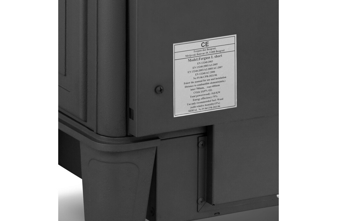 Gietijzeren Kachel FERGUSS HERMES 10,8 kW EcoProjekt 2022