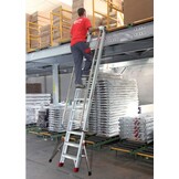 FARAONE Sella Aluminium Ladder 17 Treden