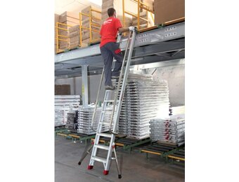 FARAONE Sella Aluminium Ladder 17 Treden