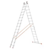 HIGHER 73PRO Professionele Aluminium Multifunctionele Ladder 3x12