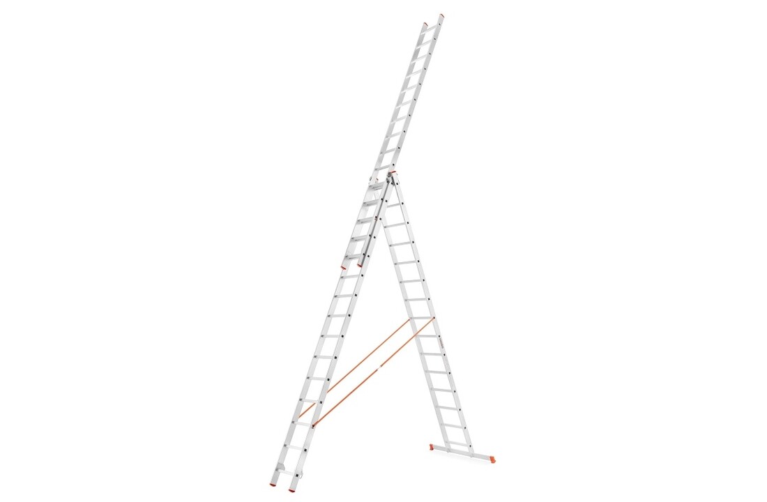 HIGHER 73PRO Professionele Aluminium Multifunctionele Ladder 3x12