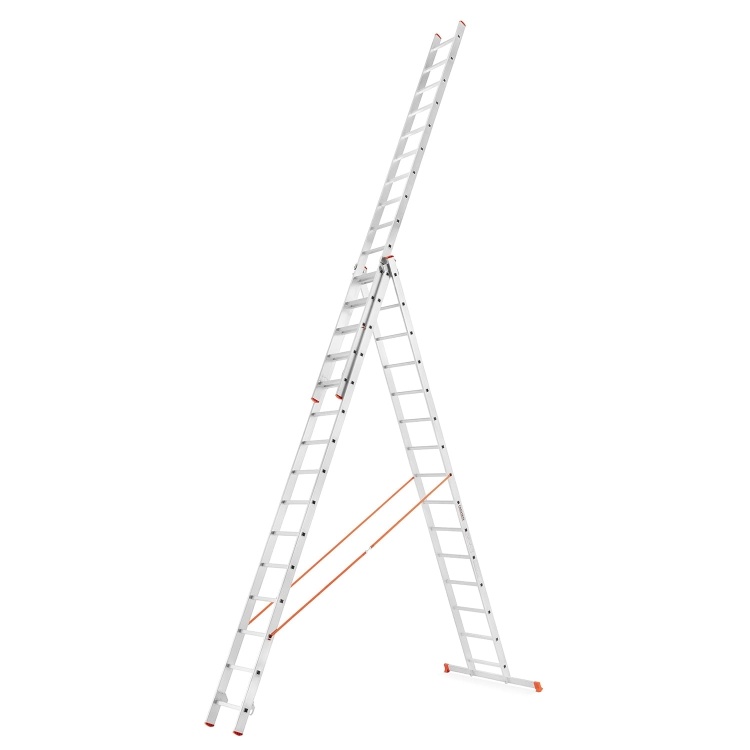HIGHER 73PRO Professionele Aluminium Multifunctionele Ladder 3x12