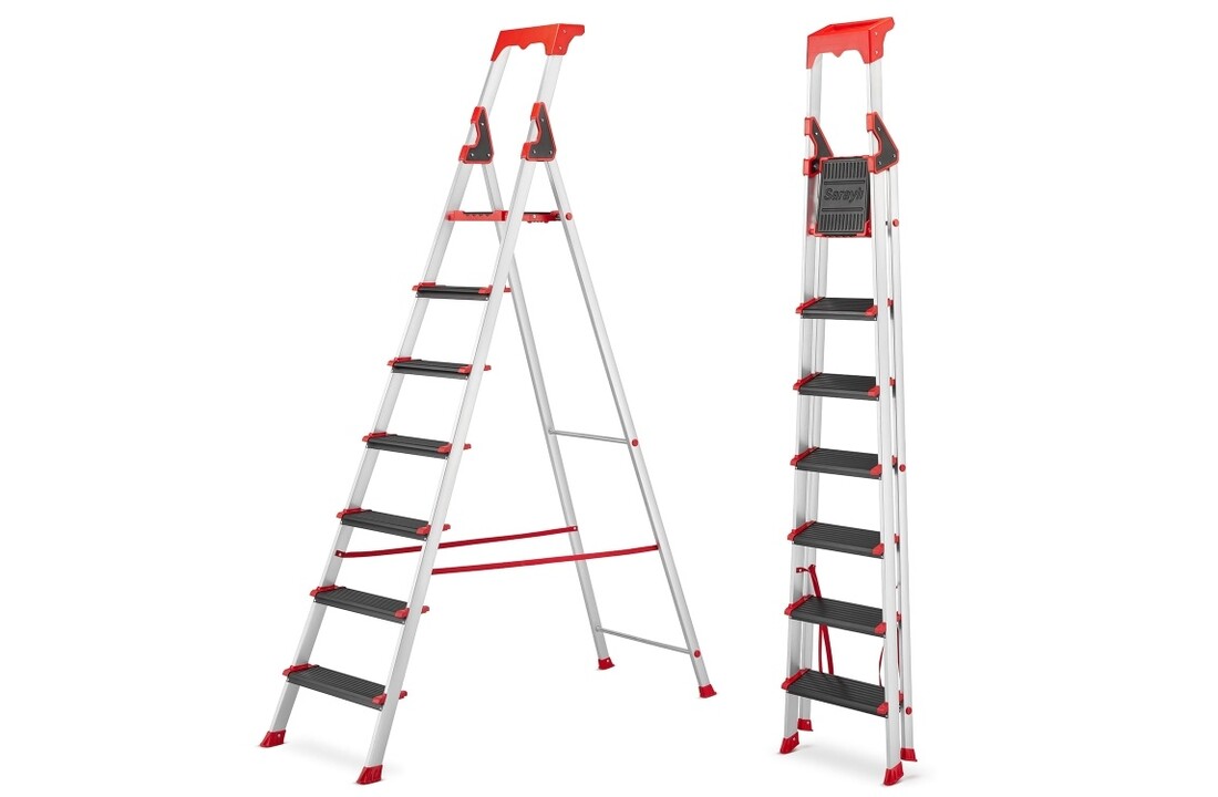 HIGHER ALU 7 Aluminium Werkplaatsladder - 7 Treden