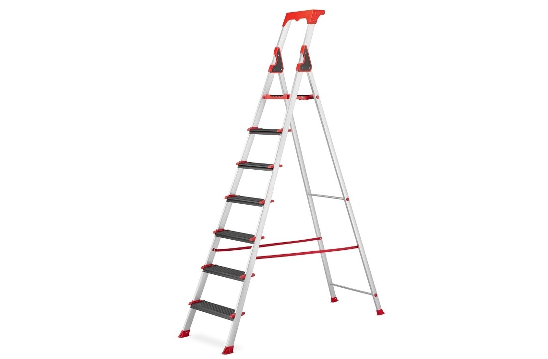 HIGHER ALU 7 Aluminium Werkplaatsladder - 7 Treden