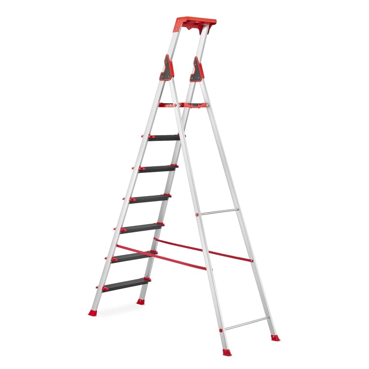 HIGHER ALU 7 Aluminium Werkplaatsladder - 7 Treden