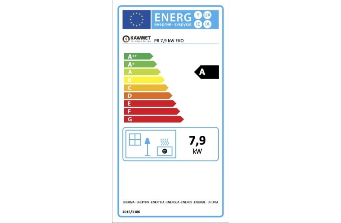 KAWMET P8 Gietijzeren Kachel 7,9 kW EkoProjekt 2022