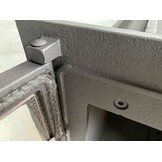 Inbouwhaard - gietijzeren houtkachel - 11,9 kW - zwart