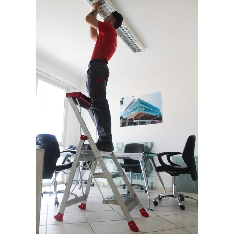 Faraone SGP04.P.17 Magazijnladder / Trapladder - 2,98 m