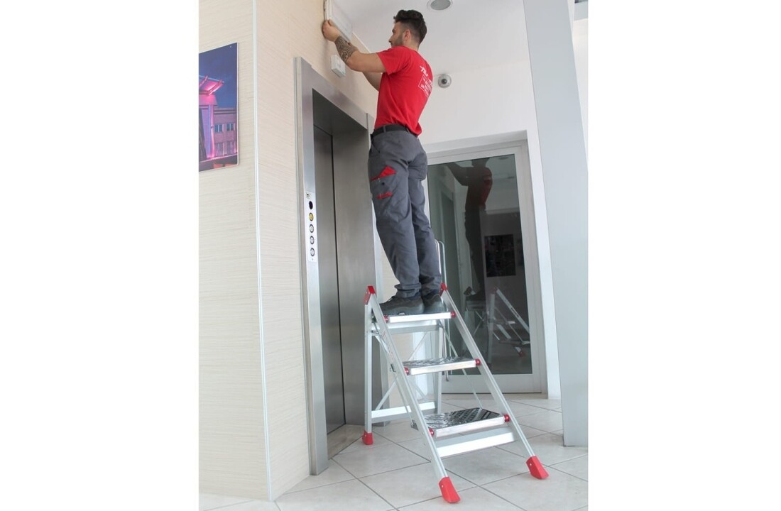 Faraone SGP04.P.17 Magazijnladder / Trapladder - 2,98 m