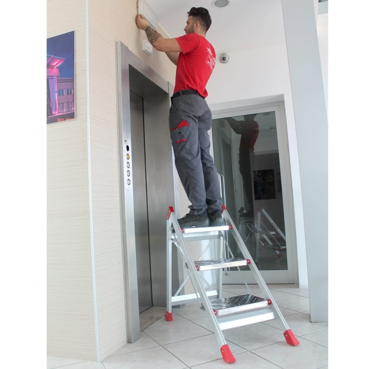 Faraone SGP04.P.17 Magazijnladder / Trapladder - 2,98 m