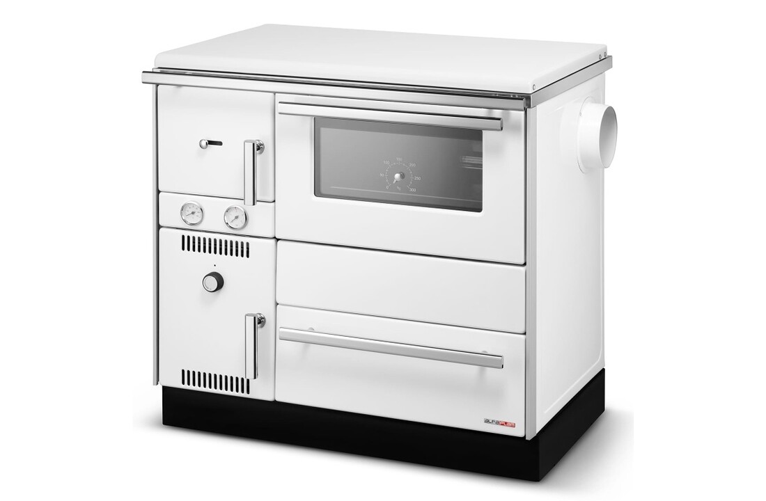 ALFA TERM 20 Kolenkachel Wit met Watermantel - 22.9 kW