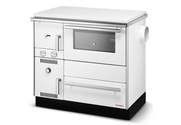 ALFA TERM 20 Kolenkachel Wit met Watermantel - 22.9 kW