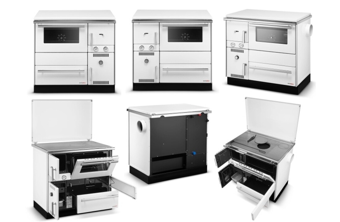 ALFA TERM 20 Kolenkachel Wit met Watermantel - 22.9 kW